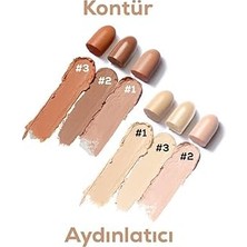 Nacario Mujgan Çift Uçlu Stick Kapatıcı - Kontür 3 Farklı Tonda Mevcuttur