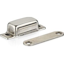 Nacario Mıknatıslı Çıt Çıt 5 cm Paslanmaz Metal Kapak Tutucu Dolap Açılır Kapanır Çekmece Kapatma Mekanizma
