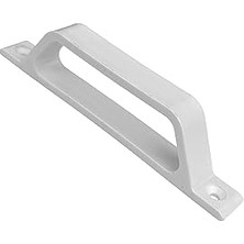 Nacario Pvc Alüminyum Sineklik Tutamağı Beyaz Plastik D Kol Kulp 12CM