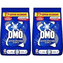 Nacario Oxygen Beyaz Çamaşırlar Için Toz Deterjanı 7,5 kg (2 Paketi)