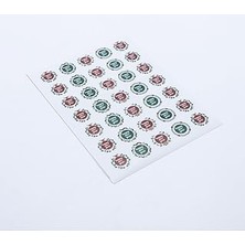 Nacario Bimotif Sticker, Renkli Happy New Year, 3 Cm, 700 Adet