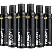 Nacario Privacy Man Erkek Deodorant 6X200 ml