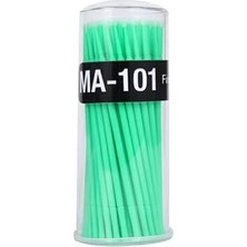 Nacario Bmx Micro Brush Ipek Kirpik & Kalıcı Makyaj & Kirpik Lifting Çubuğu, Yeşil, 100 Adet
