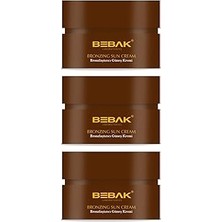 Nacario Bebak Kakao Özlü Bronzlaştırıcı Güneş Kremi, 100 Ml, Spf 0, 3 Adet
