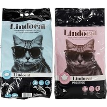 Nacario Lindo Cat Clean And Fresh Sabunlu Ince Taneli 10 Litre & Lindo Cat Bebek Pudralı Ince Taneli K