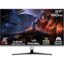 Nacario Gameon GOPRO27180VA 27" 0.5 Ms 180 Hz Hdmi+Dp Adaptive-Sync 3 Kenar Çerçevesiz Fhd Monitör
