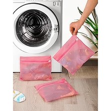 Nacario 3 Adet Bebek Çocuk Çorap Yıkama Filesi Pembe