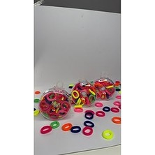 Nacario Donut Saç Toka Seti, Tek Ebat, Donut Saç Toka Seti Çocuk, Çok Renkli