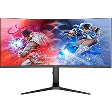 Nacario Npc 34" MP3429-Y Monitör 165Hz 1ms Va Wqhd Kavisli Siyah