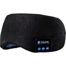Nacario Arpag Import Bluetooth Kulaklıklı Uyku Bandı, Siyah, Yumuşak Spandex, Kablosuz Müzik Dinle