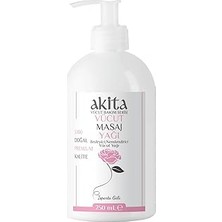 Nacario Akita% 100 Doğal Vücut Masaj Yağı Gül 250ML
