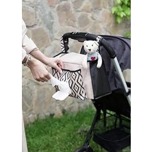 Nacario Bebek Arabası Düzenleyici Çanta – 37 × 12 × 19 Cm, 3 Iç Bölme, Kilitli Kulplu Organizer, Islak Mend