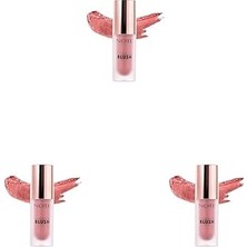 Nacario Note Cosmetics Liquid Blush Nemlendirici Etkili Likit Allık - 30 Berry (Işıltılı) (3 Paketi)
