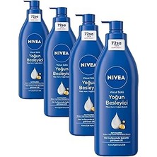 Nacario Nivea Besleyici Vücut Sütü 400 Ml, Kuru Çok Kuru Ciltler, 72 Saat Yoğun Nemlendirici Vücut Losyo