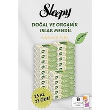 Nacario Sleepy Organik Islak Mendil 25 Al 23 Öde Hediyeli