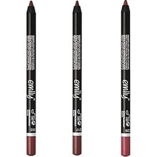Nacario Emily Dudak Kalemi 3'lü Set NO:203-217-226