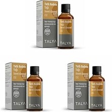 Nacario Talya Tatlı Badem Yağı 50 ml Soğuk Sıkım (3 Paketi)