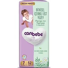 Nacario Canbebe Bebek Bezi 7 Beden (17+ Kg) 52 Adet