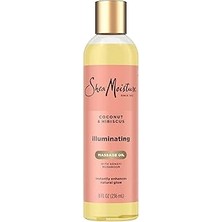 Nacario Shea Moisture Vücut Yağı, Banyo Masaj Donuk Cilt Hindistan Cevizi Yağı Ebegümeci Için Parlaya