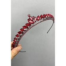 Nacario Kırmızı Es Model Ince Gelin Kına Tacı