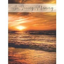 Nacario In Loving Memory Condolence Guest Book Hardcover Begrafenis - Gastenboek Memorial Guest Book Gasten