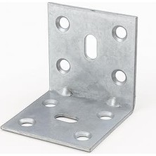 Nacario Metal L Demir 40X40X40 mm (50 Adet) Raf Dolap Mobilya Köşe Bağlantı Aparatı Duvar Sabitleme Seti