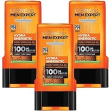 Nacario Paris Men Expert Hydra Energetic Taurin Içeren Duş Jeli 3'lü Set