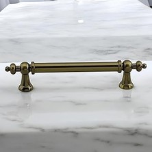Nacario Osmanlı Metal Antik Sarı Kulp 128 mm 12.8 cm Mobilya Çekmece Mutfak Dolabı Dolap Kapak Kulb Kulpu