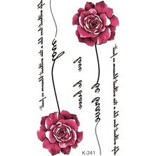 Nacario Bearpear Yazılı Çiçek Dövmesi Flower Tattoo