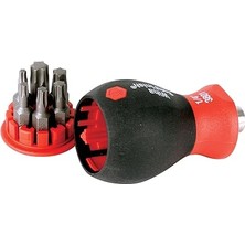 Nacario Wiha 38045 Stubby Tornavida Six-In-One ile Bits Koyabilirsiniz, Torx