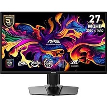Nacario Msi 26.5" Mag 272QP Qd-Oled X24, Monitör, Wqhd, 16:9, Flat, Qd-Oled, 240Hz 0.03MS (Gtg), Fre