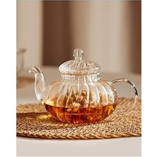 Nacario Madame Coco Lahey Süzgeçli Borosilikat Cam Demlik, 720ML