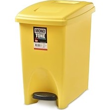 Nacario Mono Tone Dikdörtgen Pedallı Kovası 13,5 Litre