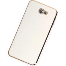 Renas Store Samsung Galaxy J7 Prime Kılıf Volet Silikon - Beyaz