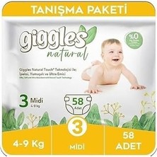 Nacario Giggles 3 Numara Midi 1 Paket 58 Adet