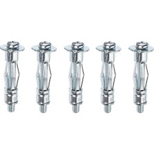 Nacario Çelik Alçıpan Boşluk Dübel Frt Tuğla Paraşüt Duvar Bims 3X46 Metal 5 Adet