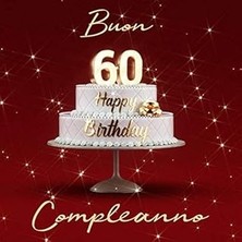 Nacario Buon Compleanno: 60 Anni - Libro Degli Ospiti Con 110 Pagine - Edizione Rossa