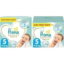 Nacario Bebek Bezi Care 5 Beden 108 Adet Junior Aylık Fırsat Paketi & Bebek Bezi Premiu