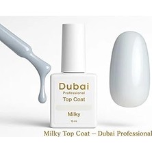 Nacario Fontenay Dubai Professional Milky Top Coat Rakı Beyazı Top Coat 15 ml Beyaz
