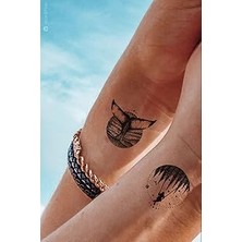 Nacario Bearpear Çift Dövmesi Geçici Dövme Couple Tattoo