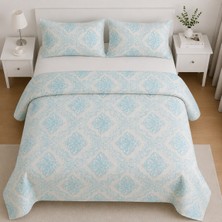 Freyja Home Çift Kişilik Pike Takımı | Buz Mavisi