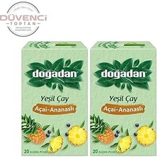 Nacario Dogadan Yeşil Çay Açai Ananaslı Bardak Poşey Çay x 2 Adet