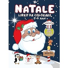 Nacario Independently Published Natale Libro Da Colorare Per Bambini - Versione Regalo Di Natale In Coperti