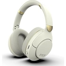 Nacario Inca IBK-503B Kablosuz 5.3 Bluetooth Hafıza Kart Destekli Kulak Üstü Kulaklık Beyaz 12 Saat Pil Ömr
