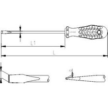 Renas Store Izeltaş 4100176100 Kraft Serisi Düz Uçlu Tornavida 6X100