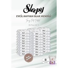 Nacario Sleepy 36 Al 33 Öde Evcil Hayvan Islak Havlusu 60'lı Bebek Pamuğu