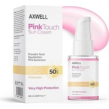 Nacario Axwell Pembe Dokunmatik Tonlu Akşam Pembe Güneş Koruyucu, Spf 50+ Günlük Güneş Koruyucu, Suya Dayan