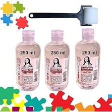Nacario Südor 3 Adet x 250 ml Puzzle Yapıştırıcı + Dağıtıcı Sünger Rulo Fırça Hedi̇ye