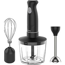 Nacario Kiwi KC-8219H Güçlü 500W Siyah El Blender Seti – Parçalama Çırpma Deneyimi, Paslanmaz Çelik Bıça