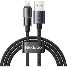 Nacario Mcdodo CA-8170 USB Iphone 3A 7 Renkli LED Işıklı Şarj Data Kablosu